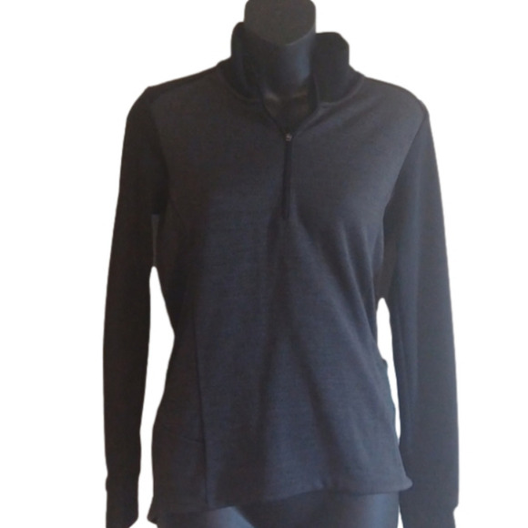 𝅺nikegolf dri fit zip up black jacket. Size small. Fitted. Good used condition. - Picture 1 of 8